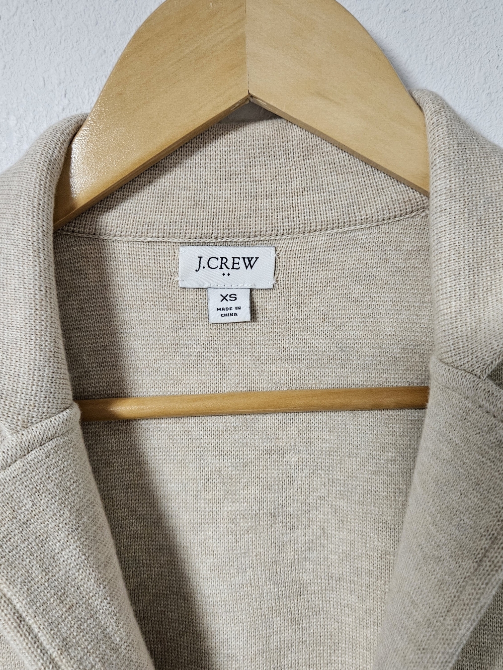 J. Crew Women's Cream Knit Blazer Sweater Size XS - Picture 2 of 5